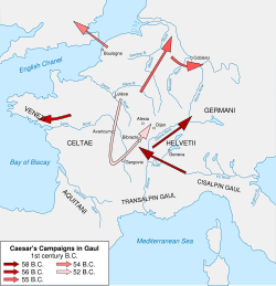 Map of the Gallic Wars
