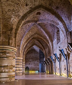 Refectory of the Hospitaller fortress.