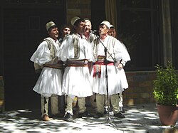 Albanian iso-polyphony is designated as an UNESCO Masterpiece of the Oral and Intangible Heritage of Humanity.[419]