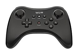 The Wii U Pro Controller, a more conventional controller compared to the GamePad