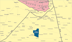 Map of flooded areas as a result of the collapse of the Sardoba Reservoir