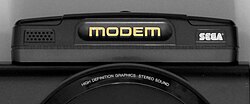 Sega Mega Modem peripheral, which allowed access to the Meganet service