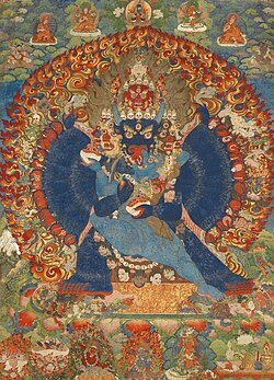 Vajrayana adopted deities such as Bhairava, known as Yamantaka in Tibetan Buddhism.