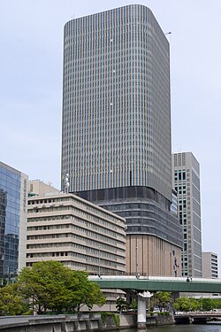 Nakanoshima Festival Tower EastAsahi Shimbun Osaka Head Office is on the 9th to the 12th floors.