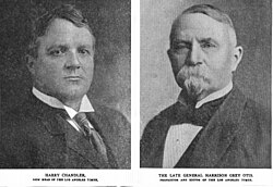 Harry Chandler and Harrison Gray Otis in August 1917