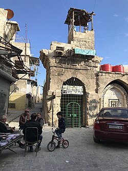 The mosque in 2017, after the 2016 Battle of Aleppo