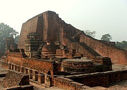 Site of Nalanda University, a great centre of Mahāyāna thought