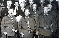 Mareşal Mustafa Kemal Pasha (center), the president of Turkey with other generals of the Turkish Armed Forces in 1925.