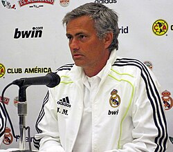 Mourinho with Real Madrid in 2010