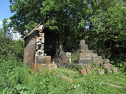 The ruins of the 4th-century Holy Mother of God Chapel in Avan, north of Yerevan
