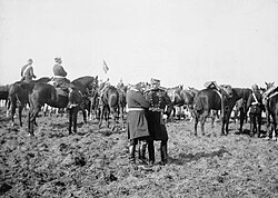 Kelly-Kenny in conversation with a German officer during the manoeuvres of 1902.
