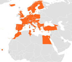 Countries in which EasyJet operates as of March 2026[127]