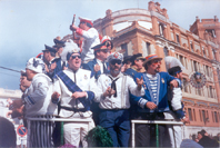 A choir singing in the Carnival of Cádiz, in Cádiz, Andalusia, Spain
