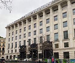 The headquarters of BNP Paribas, the largest banking group in Europe, in the Boulevard des Italiens[179]