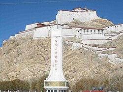 The Gyantse Dzong today