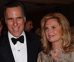 Mitt and Ann Romney at the White House Correspondents Dinner, 2005