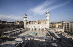 Bestowed by Mohabbat Khan, the Mughal governor in 1630, the white-marble façade of the Mohabbat Khan Mosque is one of Peshawar's most iconic sights.