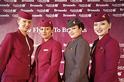 Qatar Airways' flight attendants
