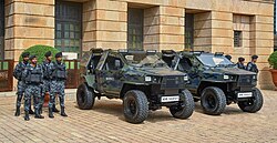 Sri Lankan marines with their Ideal Motors CATV vehicles