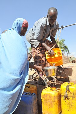 The urban poor buy water from water vendors for, on average, about 5 to 16 times the metered price.[179]