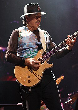 Iconic Chicano rock musician Carlos Santana