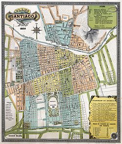 Map of Santiago in 1895.