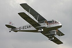 De Havilland Dragon DH.84 G-ECAN in Railway Air Services markings (but never flew with them)