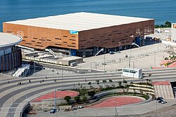 Future Arena, a temporary venue designed for future reconstruction into school buildings