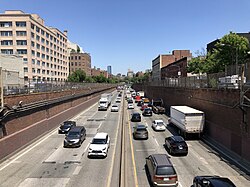 The BQE between Red Hook and Brooklyn Heights