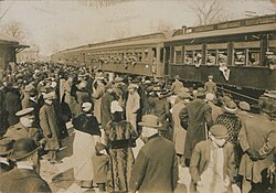 22nd Battalion leaving Quebec in 1915.
