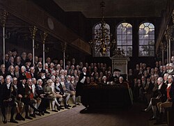 William Pitt the Younger addressing the House of Commons of the United Kingdom