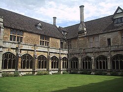 Lacock Abbey in Wiltshire, an Augustinian nunnery converted into an aristocratic mansion and country estate