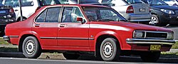 The UC, Holden's final iteration of the Torana, was replaced by an interim four-cylinder version of the Commodore until the Camira was launched in 1982.