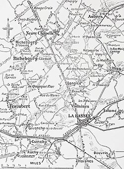 La Bassée area, 1914
