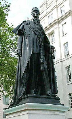 Statue by William McMillan (1955) at Carlton House Terrace, Westminster