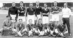 The Spain national football team in the 1920 Summer Olympics in Antwerp