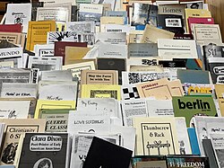 Zines and small publications available at Autumn Leaves, 2025