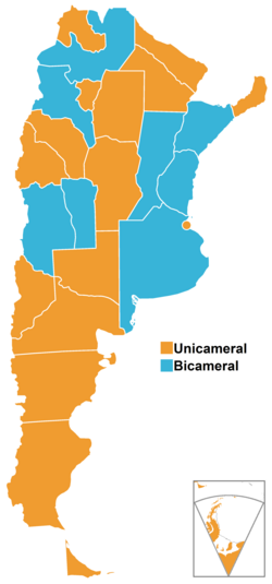 Provincial legislatures in Argentina