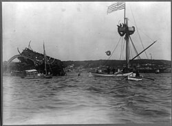 Destruction of USS Maine in the Havana Harbor