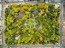 St Stephen's Green, an urban park in Dublin, Ireland