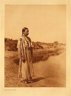 Cheyenne woman photograph by Edward S. Curtis, 1930