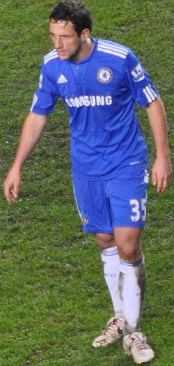 Belletti playing for Chelsea in 2010