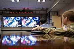 American military in Japan watching the two countries in the 2023 World Baseball Classic final