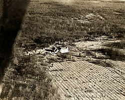 Aerial view of the Lindbergh estate in 1932