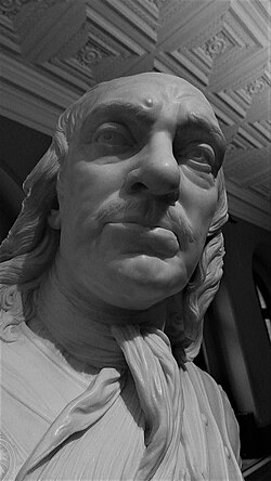 Bust of Oliver Cromwell (1762), by Joseph Wilton, at the Victoria & Albert Museum[191]