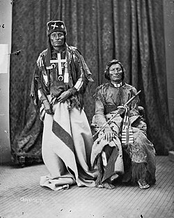 Little Coyote (Little Wolf) and Morning Star (Dull Knife), chiefs of the Northern Cheyenne