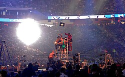 A WWE Money in the Bank ladder match in 2009