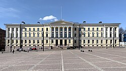 Main building of the University of Helsinki as seen from the Senate Square.