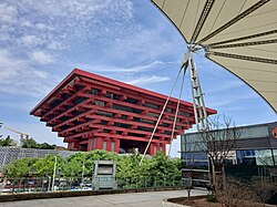 The China Art Museum, located in Pudong