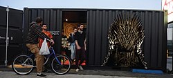 HBO Game of Thrones container pop-up in Los Angeles